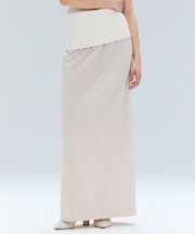 【洗える/接触冷感/速乾/UVケア対応・Precious 8月号掲載】BATEAU / イージーウエストIラインロングスカート