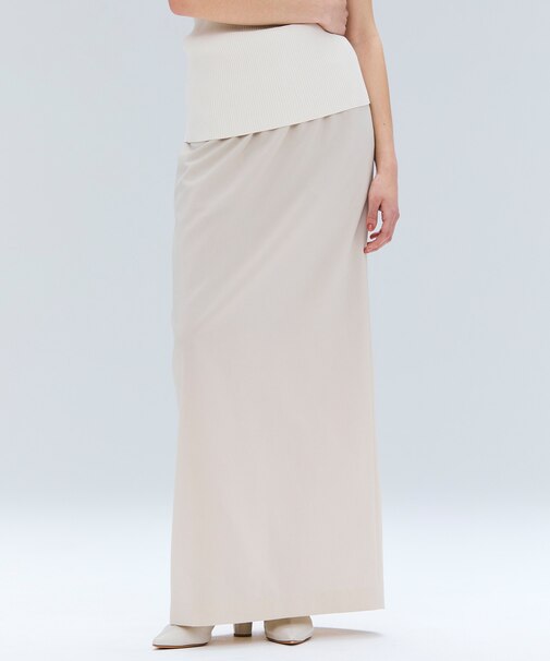 【洗える/接触冷感/速乾/UVケア対応・Precious 8月号掲載】BATEAU / イージーウエストIラインロングスカート