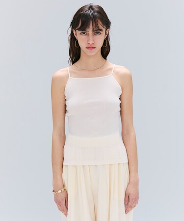 【洗える・Oggi 10月号掲載】MARINO / コットンリブキャミソール