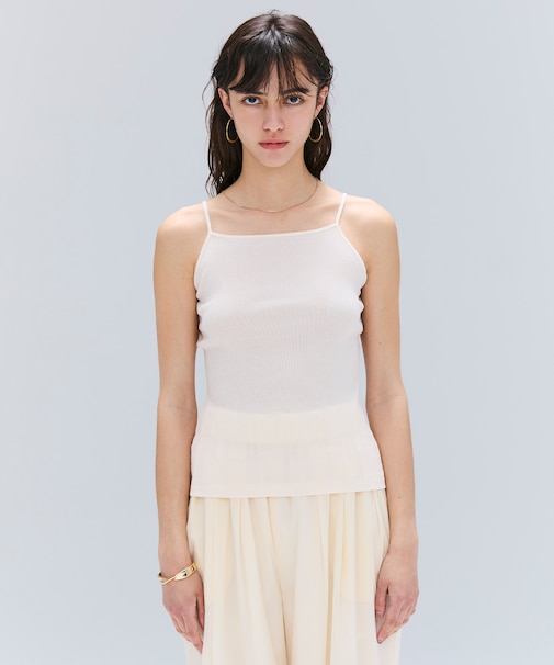 【洗える・Oggi 10月号掲載】MARINO / コットンリブキャミソール