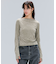 【洗える】BUTLER / ストレッチベロアボートネックカットソー