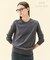 【WEB限定・洗える】WILLOW / ストレッチクルーネックリブニット