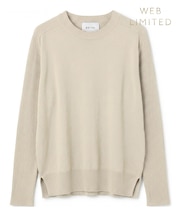 WILLOW / ストレッチクルーネックリブニット