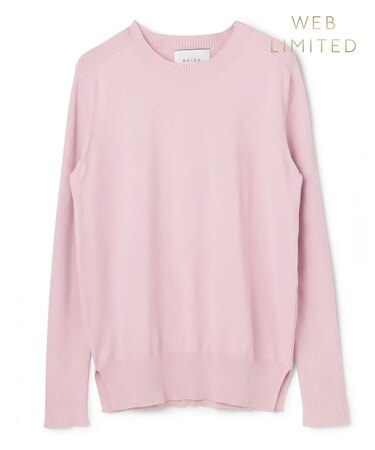 WILLOW / ストレッチクルーネックリブニット