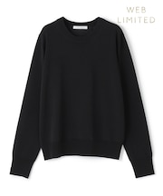 【WEB限定・洗える】LECERF / 異素材バックシアーストレッチニット