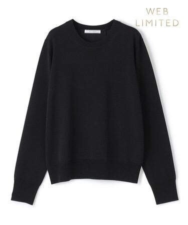 【WEB限定・洗える】LECERF / 異素材バックシアーストレッチニット