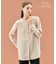 【WEB限定・洗える】CLARION / ゴールド釦クルーネックブラウス