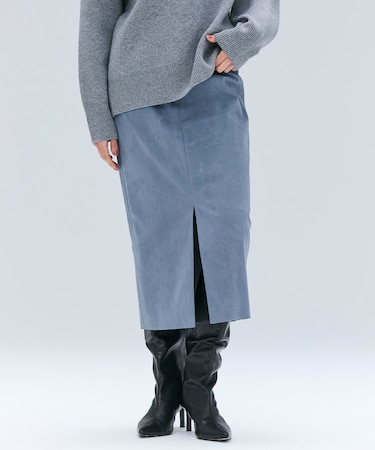 CISCO / フェイクスエードIラインスカート