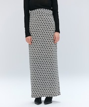 【洗える】MODESTO / ジャージーストレッチIラインロングスカート