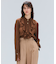 CALLERRY / シルク混ドットラッフルブラウス