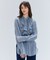 CALLERRY / シルク混ドットラッフルブラウス