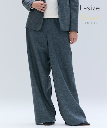 【Lsize・セットアップ対応】CORBY / ウールイージーワイドパンツ