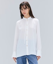 【洗える】STOW / フリルタイブラウス