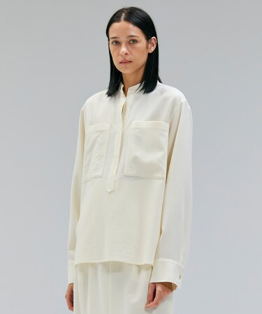 【VERY NaVY12月号掲載】TERNES / ビックポケットプルオーバーウールブラウス