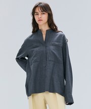 【VERY NaVY12月号掲載】TERNES / ビックポケットプルオーバーウールブラウス