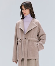 LABBOCK / ウール混2WAYショートコート