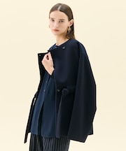 LABBOCK / ウール混2WAYショートコート