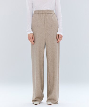 MONTAIGNE / イージーウエストウールワイドパンツ