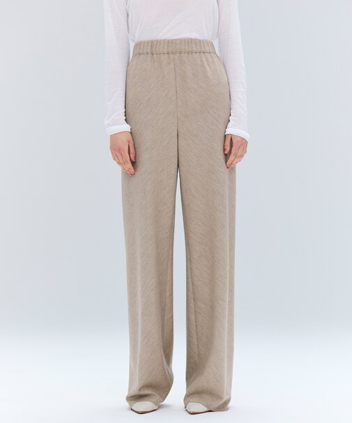 MONTAIGNE / イージーウエストウールワイドパンツ