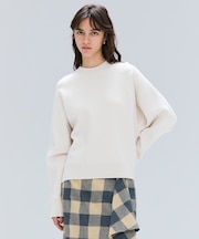 【洗える】TAFT / コットンカシミヤスウェットニットトップス