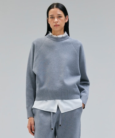 【洗える】TAFT / コットンカシミヤスウェットニットトップス