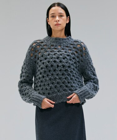 KOKOMO / ウールアルパカメッシュニット