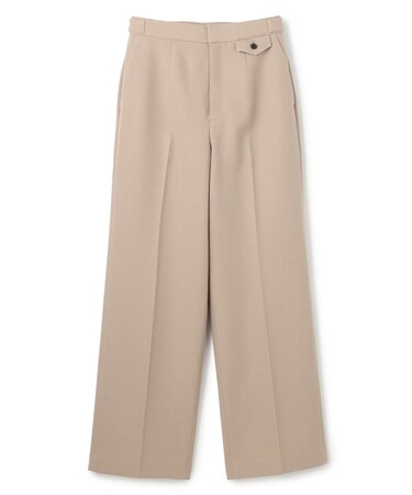 BUNNELL / ウールタブボタンストレートパンツ