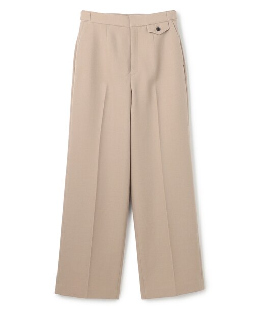 BUNNELL / ウールタブボタンストレートパンツ