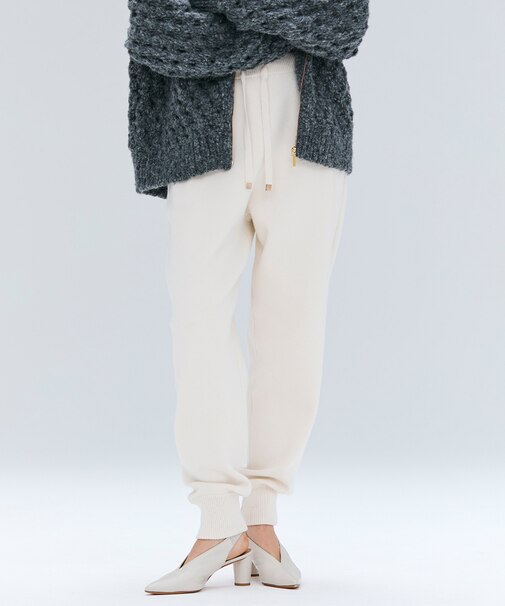 【洗える】TAFT / コットンカシミヤトラウザーパンツ