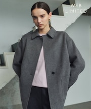 【WEB限定】PAYSON / ウールリバーオーバーサイズステンカラーコート