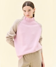 RULE / ウールカシミヤバイカラーハイネックニット