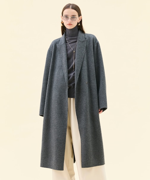 ZION / ウールロングチェスターコート