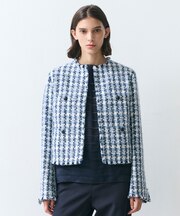 BERYL / ファンシーツイードノーカラージャケット