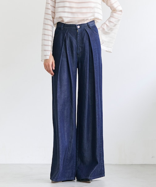 FRANKLIN / ドレープタックワイドパンツ