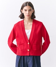 HELIODOR / マリンボタンクロップドカーディガン