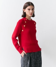 HELIODOR / スポンディッシュマリンボタンニット