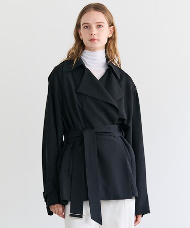 VESZELYITE / ラップショートトレンチコート