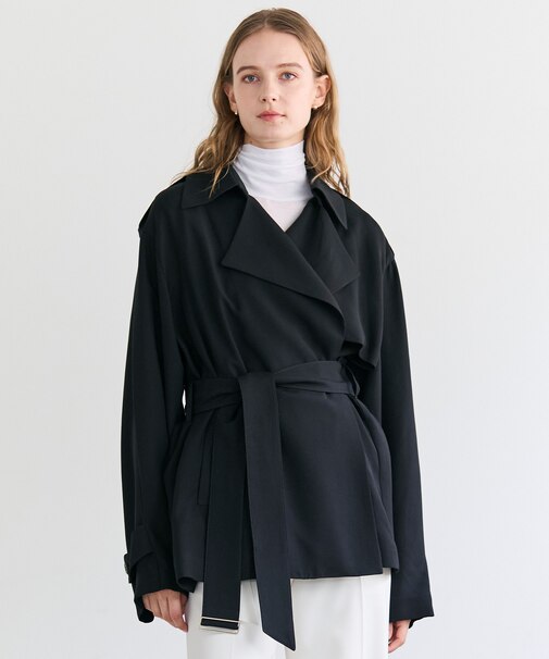 VESZELYITE / ラップショートトレンチコート