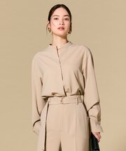 【セットアップ対応】SPHENE / スタンドカラープルオーバーブラウス