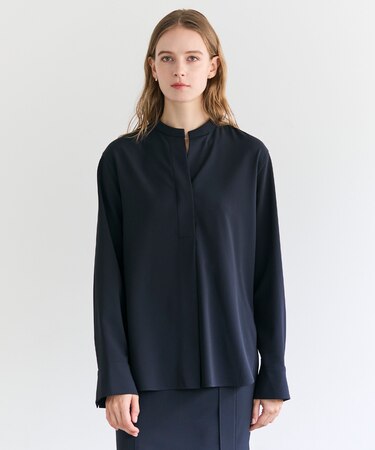 【セットアップ対応】SPHENE / スタンドカラープルオーバーブラウス