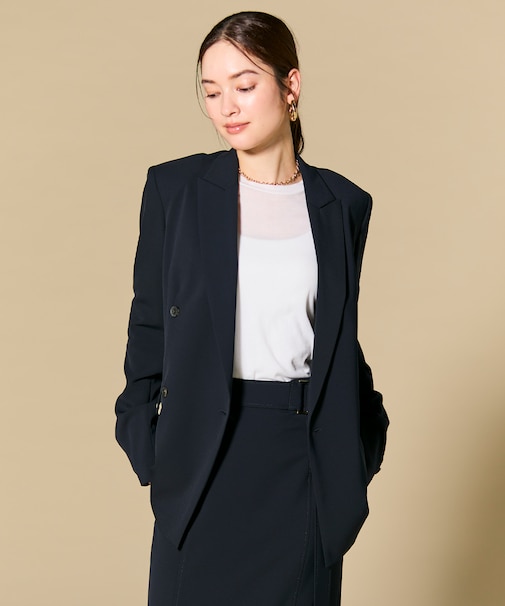 【セットアップ対応】SPHENE / ダブルブレストピークドラペルジャケット