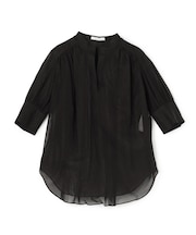 PLUMERIA / コットンシアーギャザーブラウス