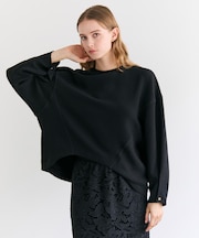 BROOM / スウェット風ライトフォルムプルオーバー