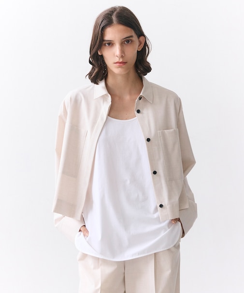 APOPHY / ステッチディテールショートシャツジャケット