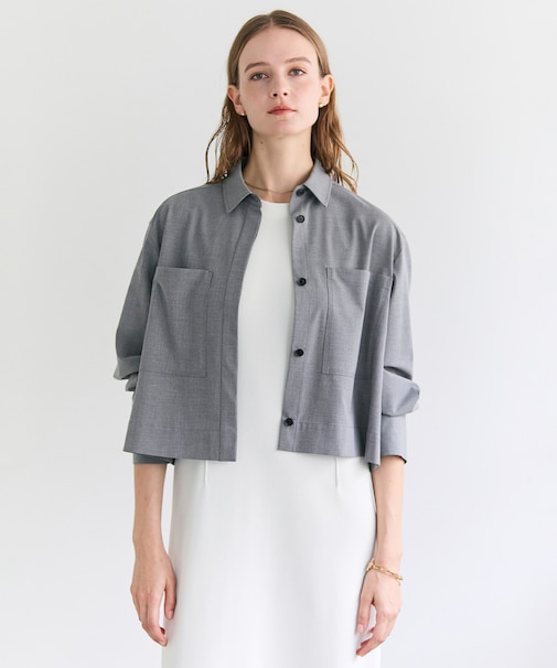 APOPHY / ステッチディテールショートシャツジャケット