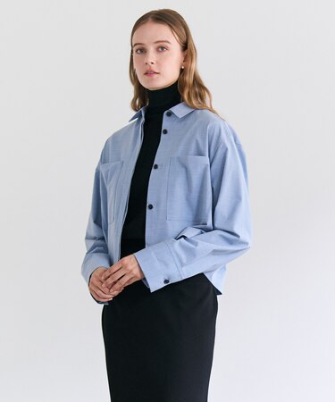 APOPHY / ステッチディテールショートシャツジャケット