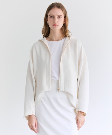 BROOM / スウェット風コンパクトライトパーカー