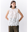 CITRINE / エンブロイダリーレースノースリーブブラウス