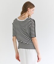 JULIE / コットンシルク 2WAY半袖ニット