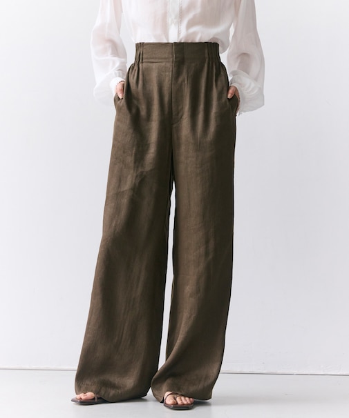 MICA / リネンブレンドイージーワイドパンツ